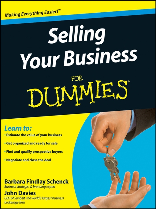 Title details for Selling Your Business For Dummies® by Barbara Findlay Schenck - Available
